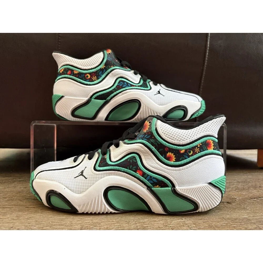 Nike Jordan Tatum Welcome To The Garden Sz 7Y White Green HF3136-103